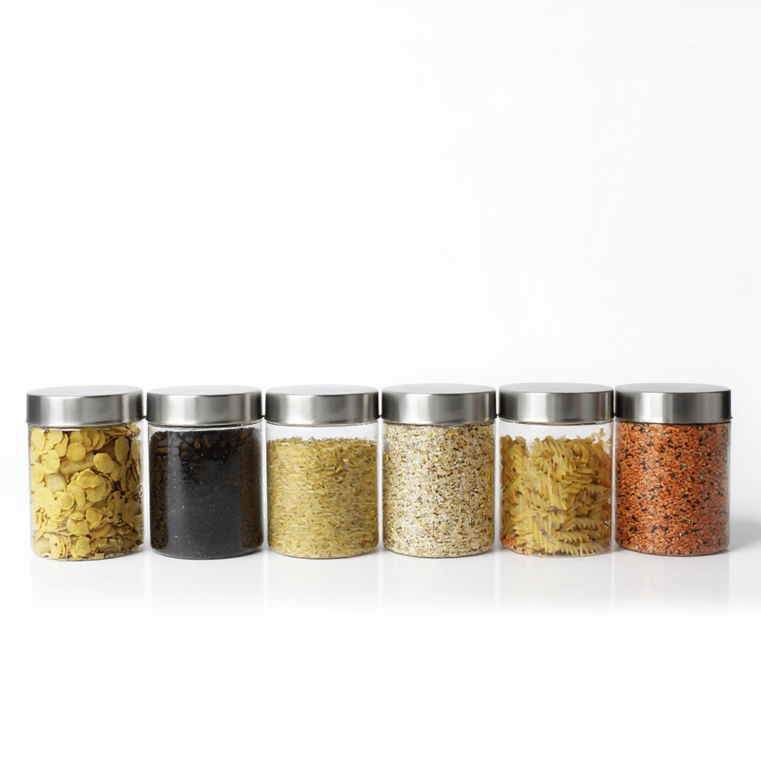     			PearlPet PlusJar-6Pcs-750ml Plastic Transparent Multi-Purpose Container ( Set of 6 )