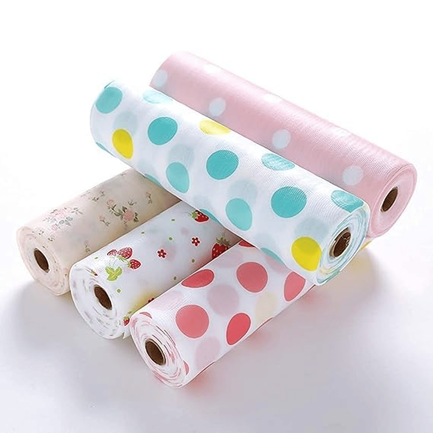 Printing Polka DOT Antibacterial Cabinet Plastic Foam Household Wardrobe Moisture Drawer Pad Waterproof Non-Slip Paper Kitchen Cupboard Liners Roll Mat (30 * 300Cm),Multicolour, 1 Pcs Random