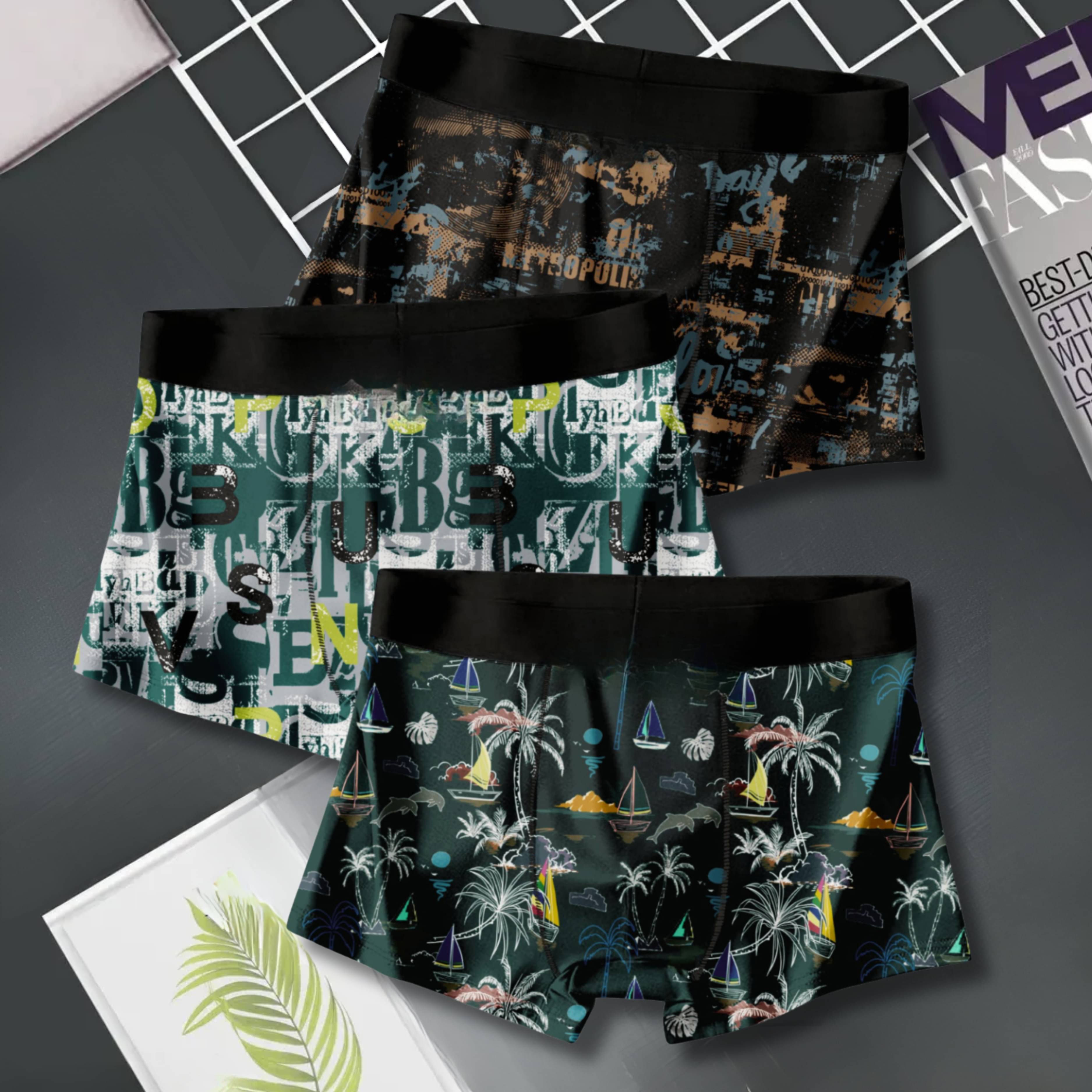     			Royal Taylor Pack of 3 Nylon Trunks For Men's ( Multicolor2 )