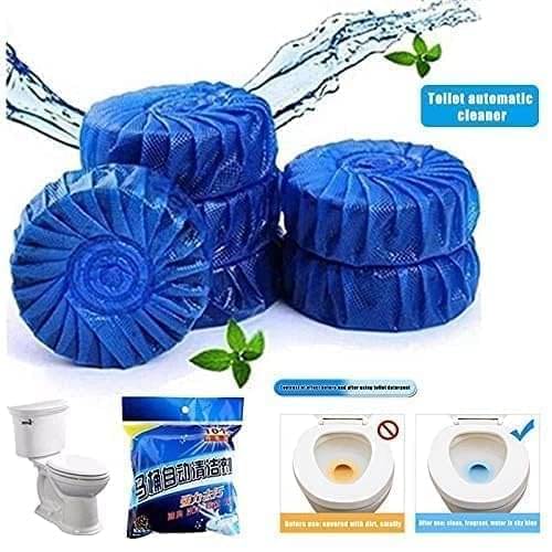     			SARVASHVA TRENDS (Pack 1 - 10pc) toilet cleaners tablets, toilet cleaners, toilet flush cleaner, toilet drainage cleaner, Toilet Cleaner Tablets – Blue Flush, Long-Lasting Freshness, Stain & Germ Removal, Deodorizing WC Cleaner Blocks