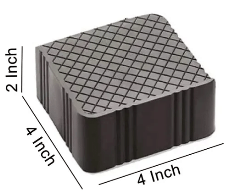     			SPIX Black Plastic Refigerator Stands ( Pack of 4 )