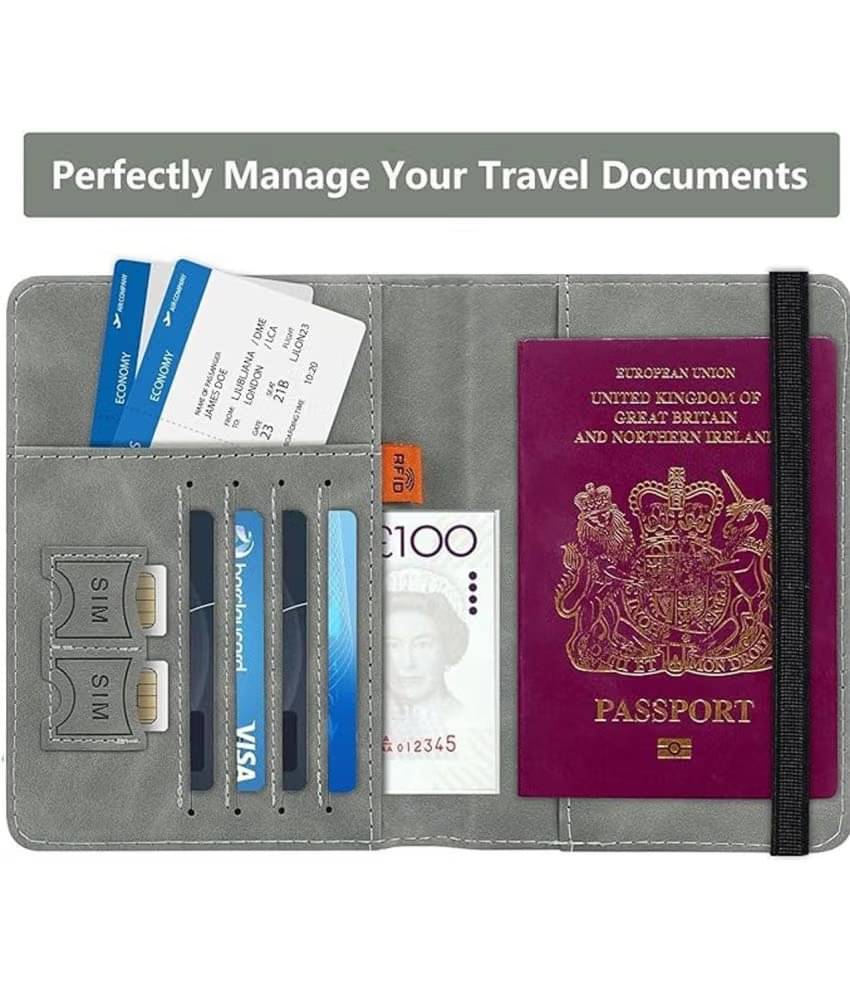 TEJASVI ENT Leather Multi Color Passport Holder TEJASVI ENT Leather Multi Color Passport Holder