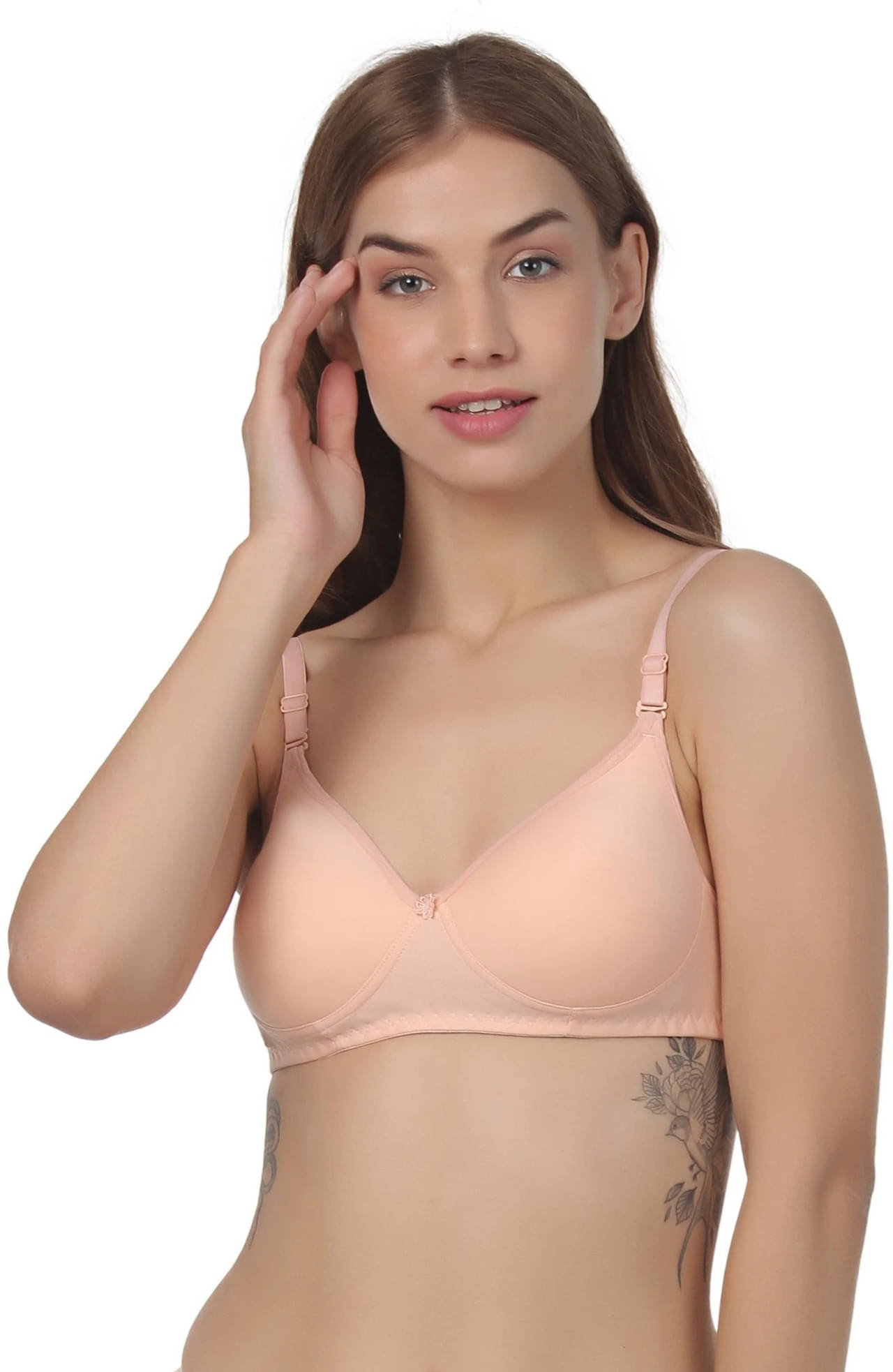 Thread Sutra Pack of 1 Cotton Lightly Padded T-Shirt Bra For Women ( Pink ) Thread Sutra Pack of 1 Cotton Lightly Padded T-Shirt Bra For Women ( Pink )