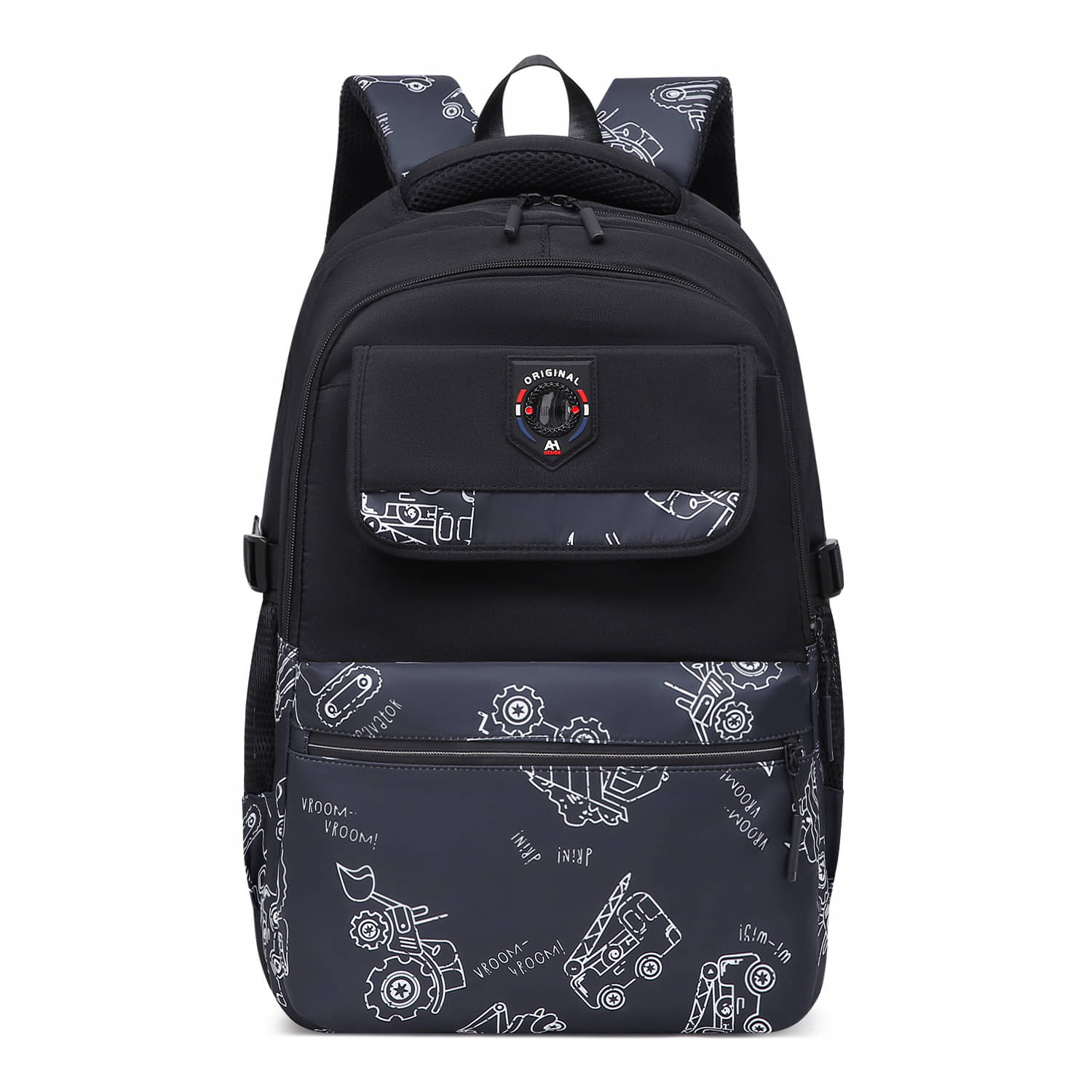     			Tinytot Grey Polyester Backpack For Kids