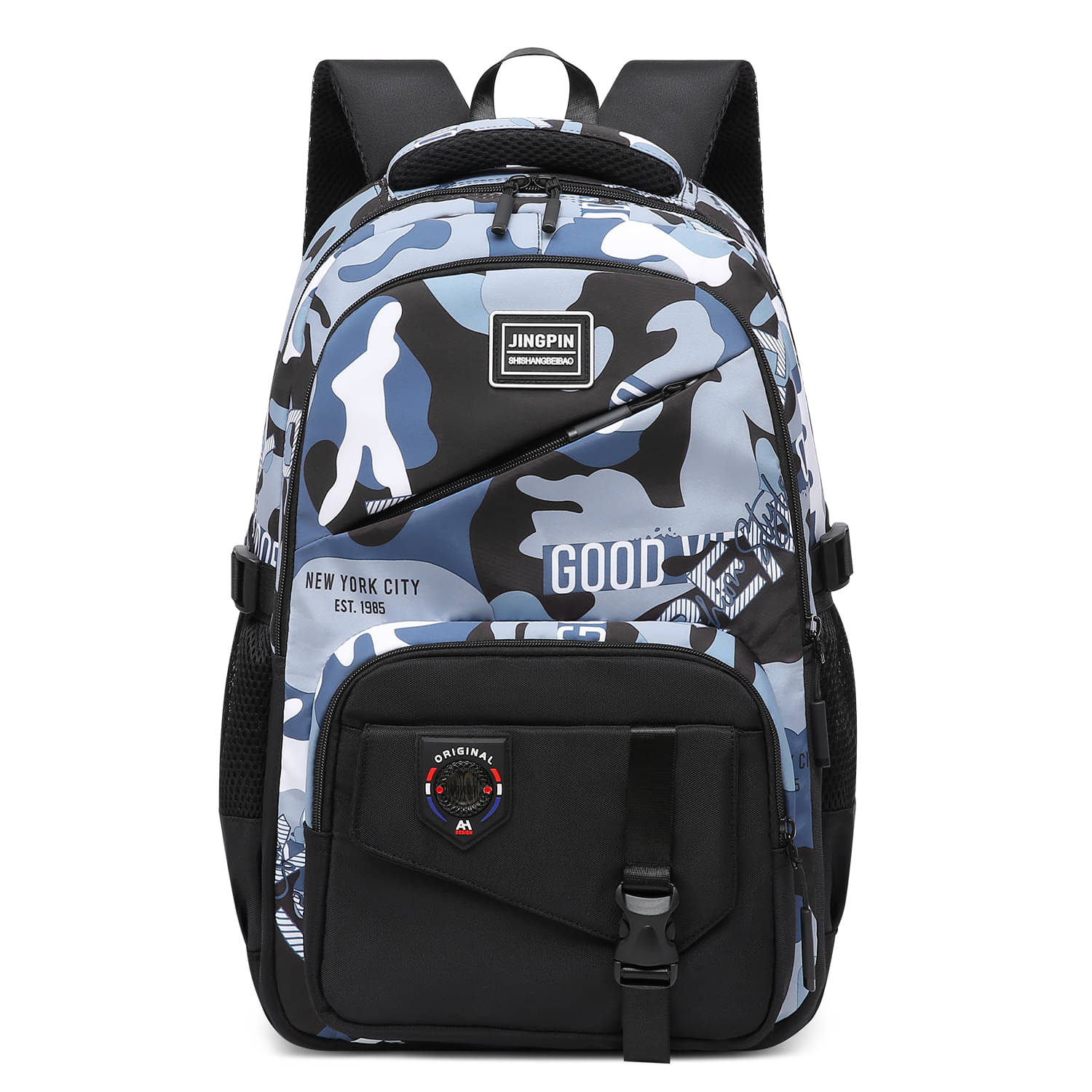     			Tinytot Multicolor Polyester Backpack For Kids