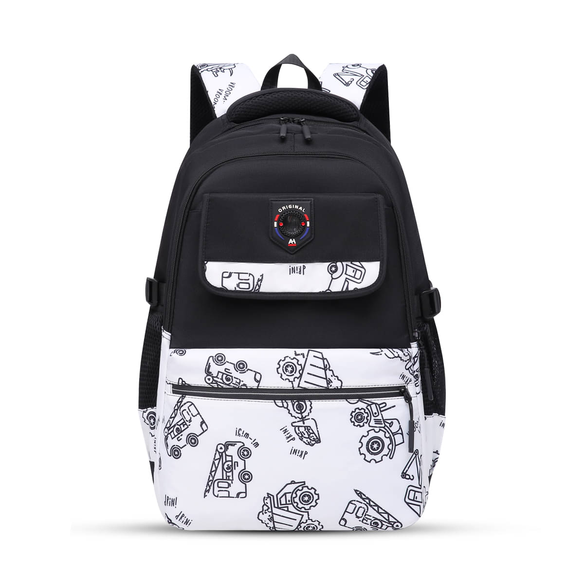 Tinytot Off White Polyester Backpack For Kids Tinytot Off White Polyester Backpack For Kids