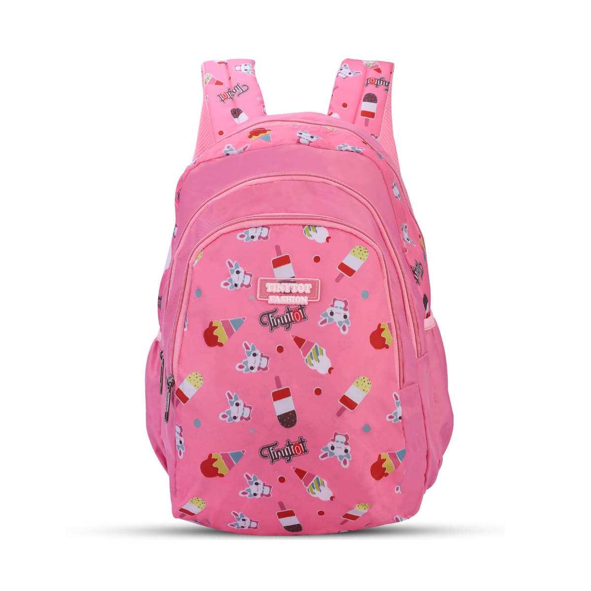     			Tinytot Pink Polyester Backpack For Kids