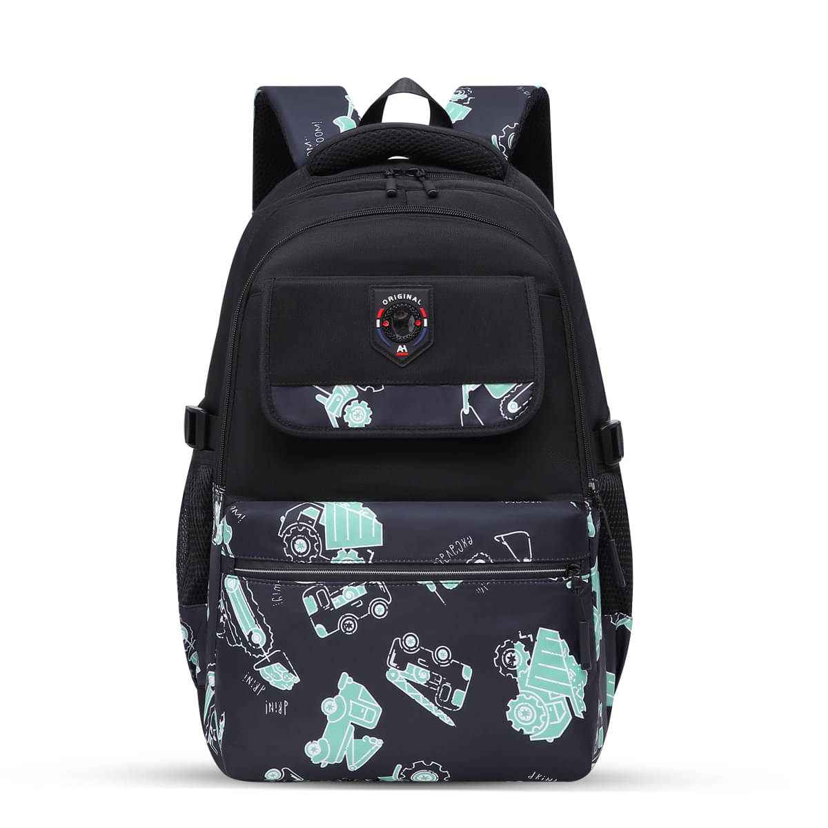 Tinytot Sea Green Polyester Backpack For Kids Tinytot Sea Green Polyester Backpack For Kids