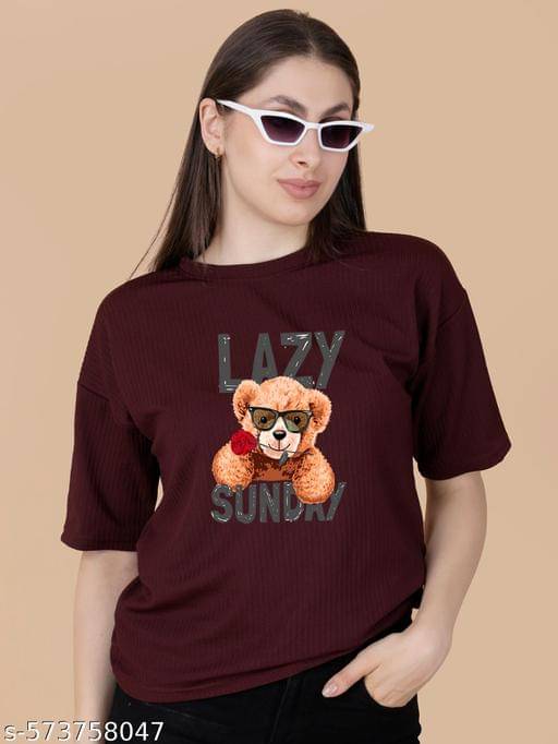 Wexam Style Women's Cotton Blend Regular Top ( Maroon ) Wexam Style Women's Cotton Blend Regular Top ( Maroon )