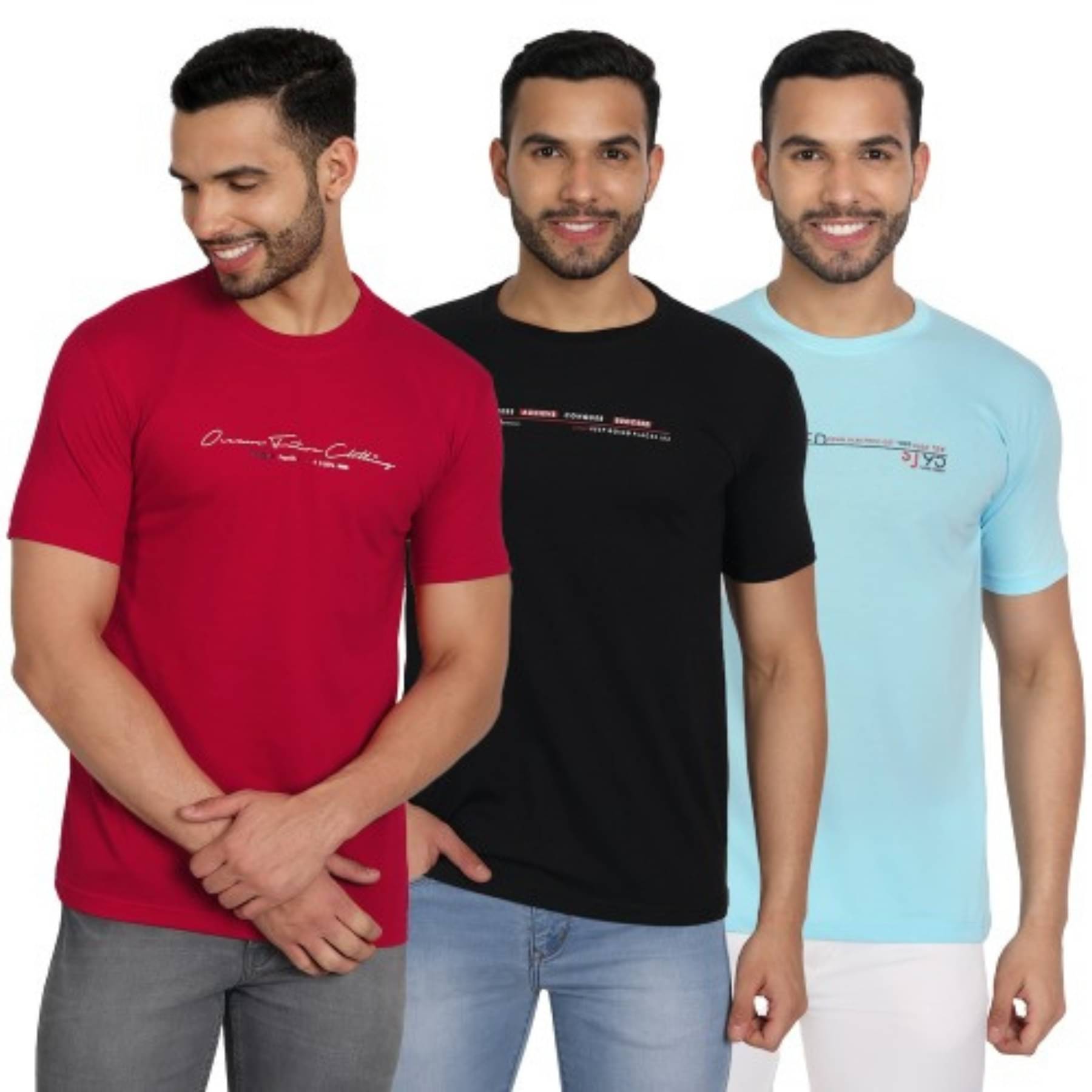     			ZEFFORA Men Cotton Blend Regular Fit Printed T-Shirt ( Multicolor6 )