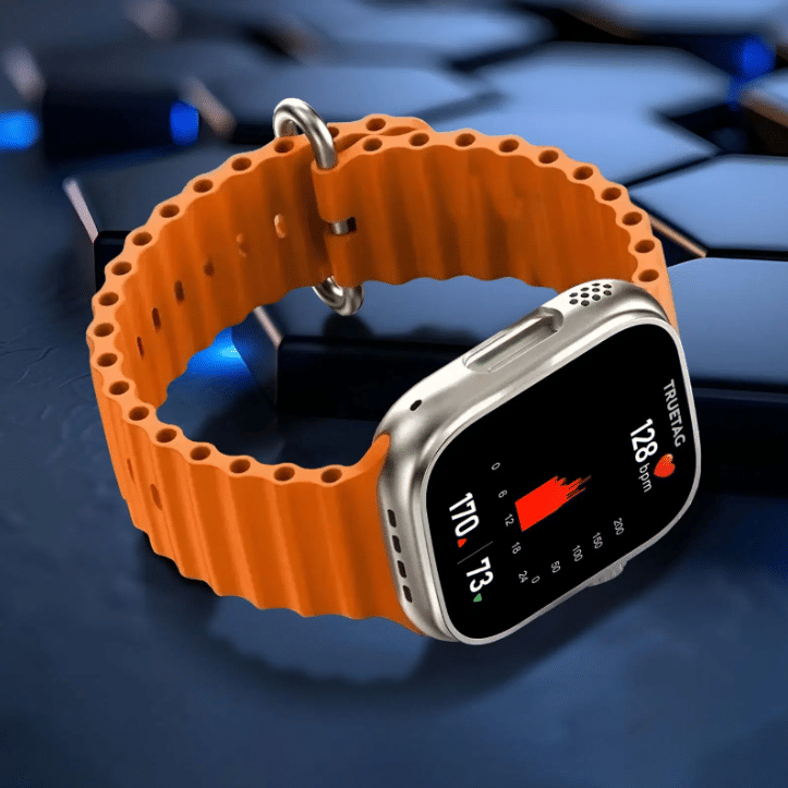     			AMOLED BT Calling Rubber Upto 1-2 days Smart Watch Orange