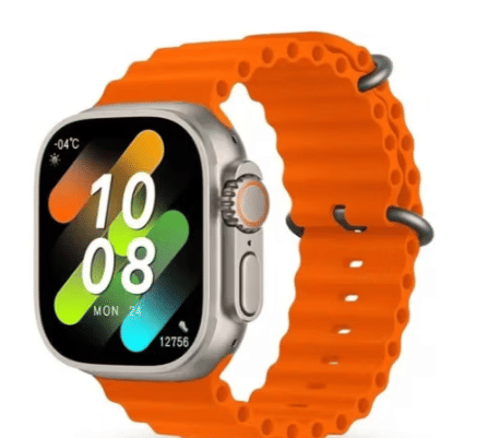     			AMOLED BT Calling Rubber Upto 1-2 days Smart Watch Orange