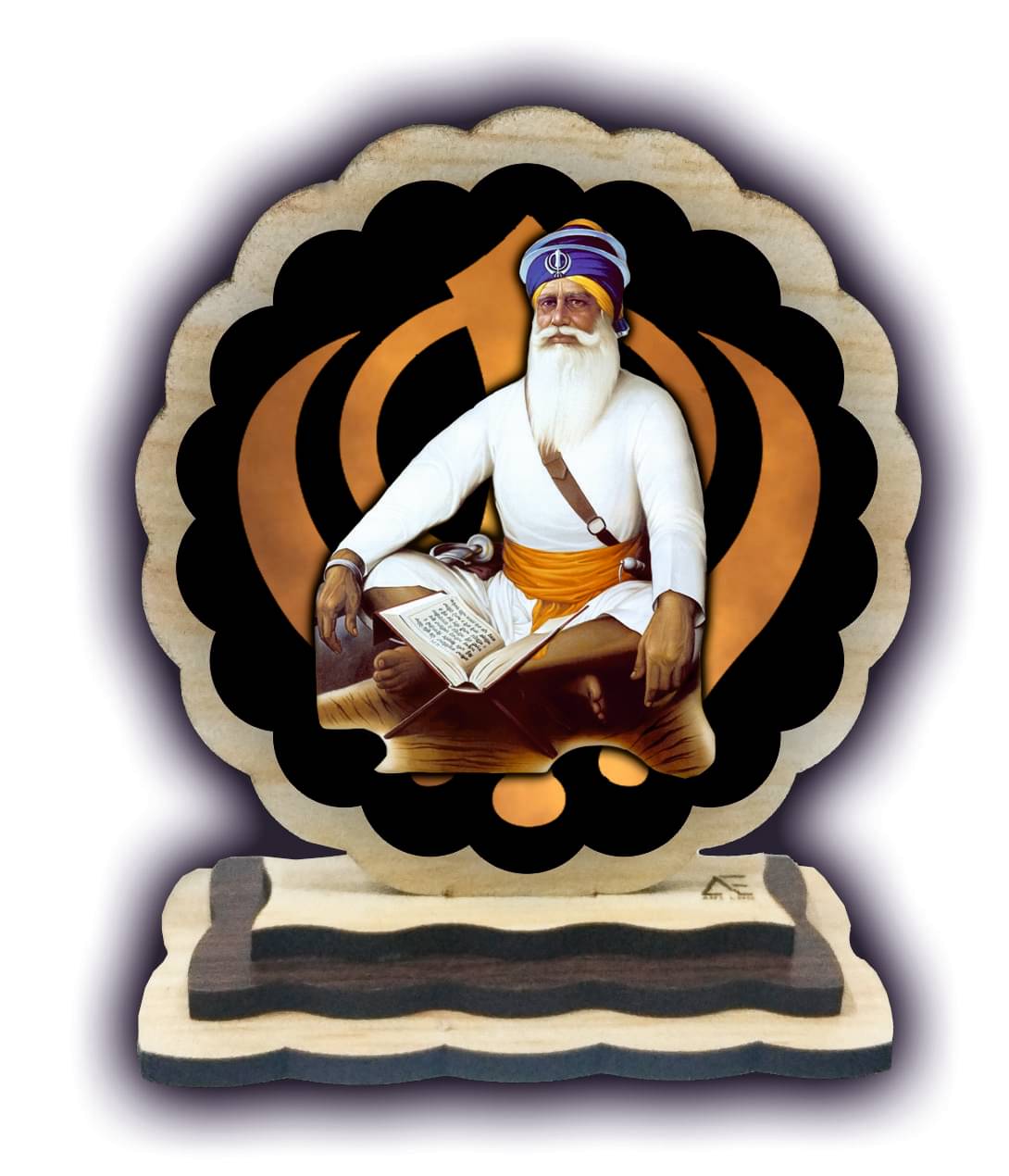 ART END Gurunanak Ideal For Car Dashboard ( Pack of 1 ) ART END Gurunanak Ideal For Car Dashboard ( Pack of 1 )