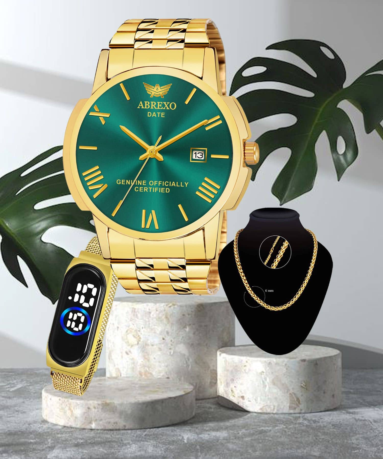 Abrexo Gold Stainless Steel Analog Men's Watch
