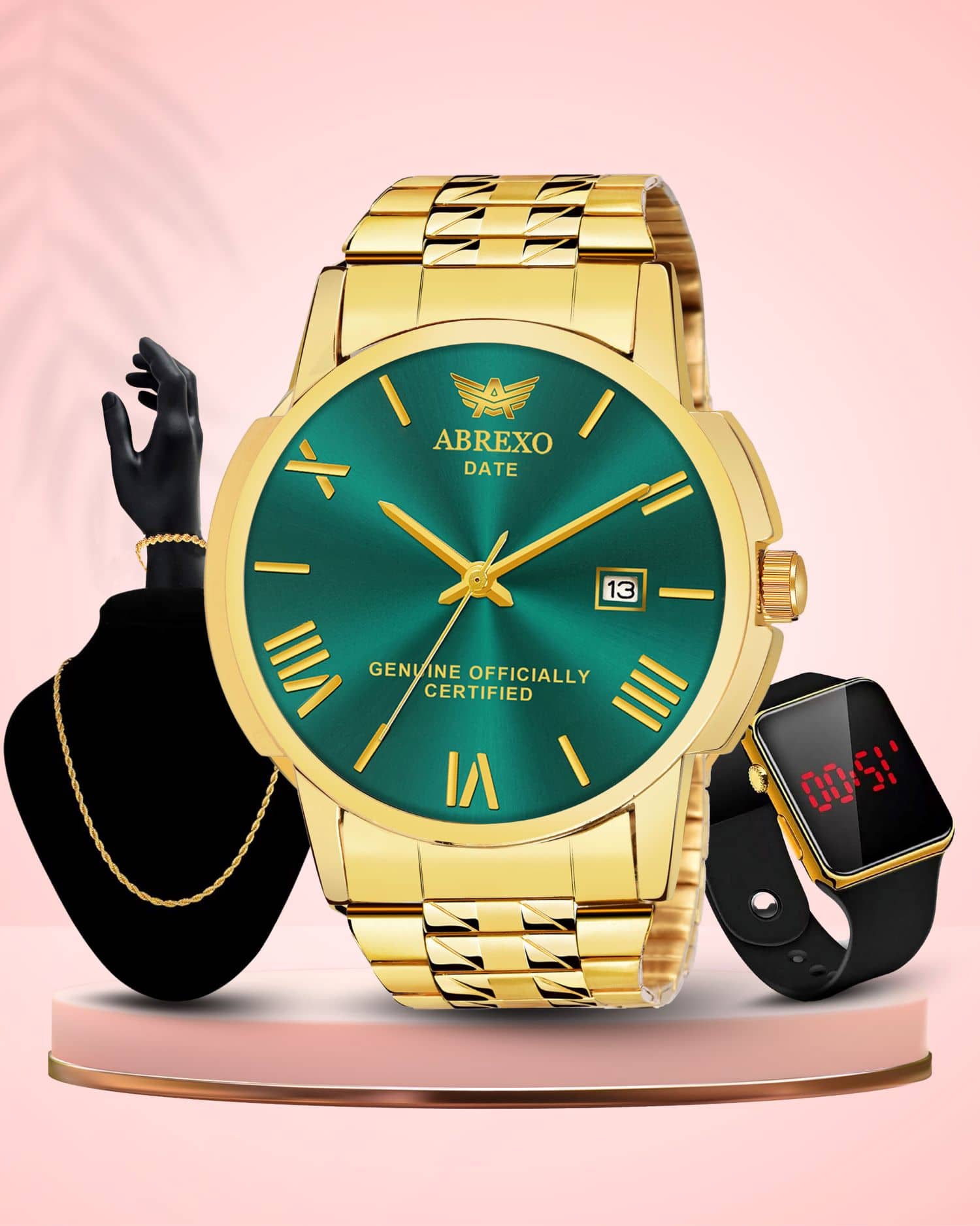 Abrexo Gold Stainless Steel Analog Men's Watch