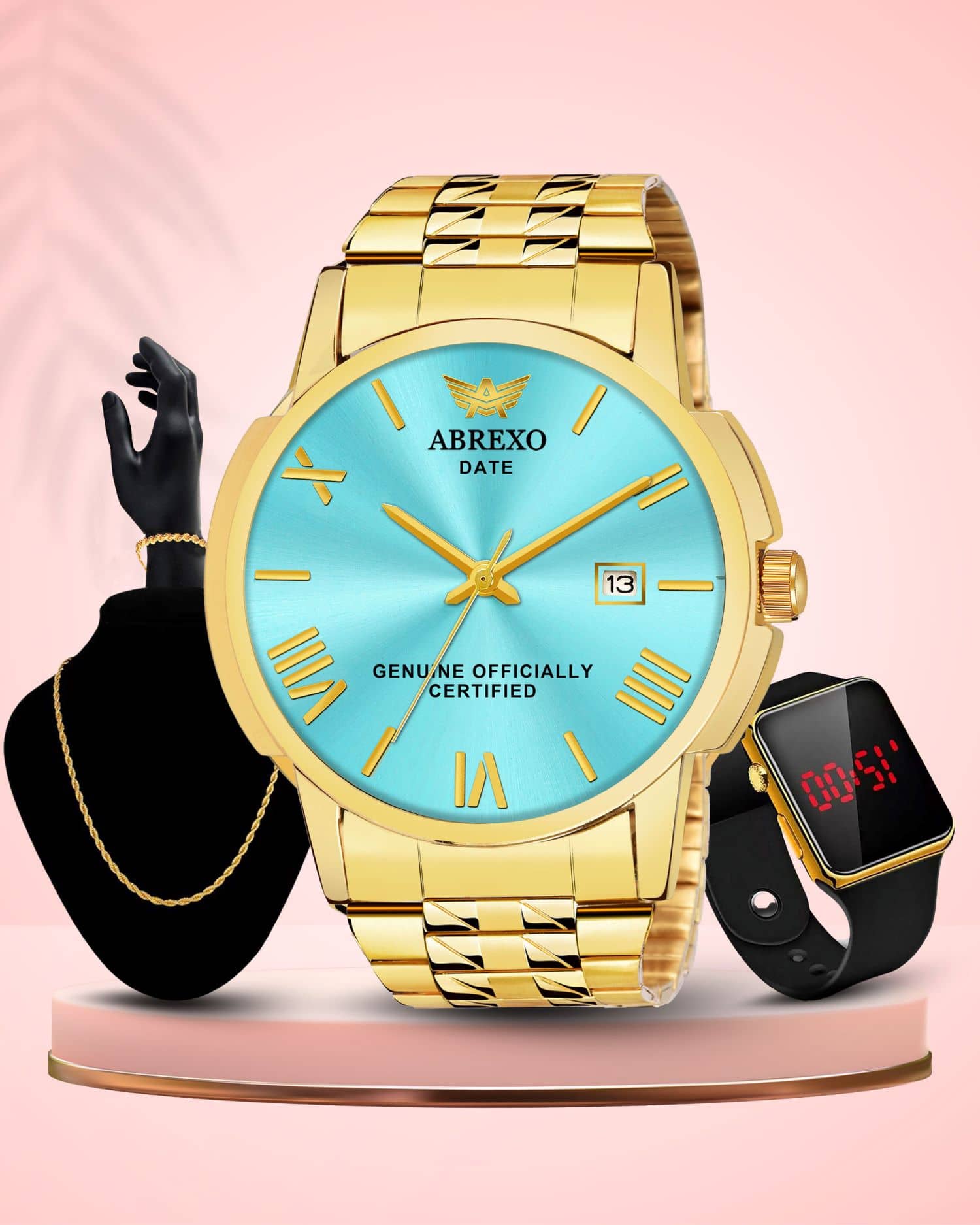 Abrexo Gold Stainless Steel Analog Men's Watch