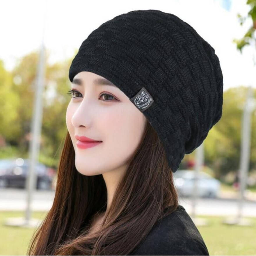 Alamos Black Woollen Women's Cap ( Pack of 1 )     			Alamos Black Woollen Women's Cap ( Pack of 1 )