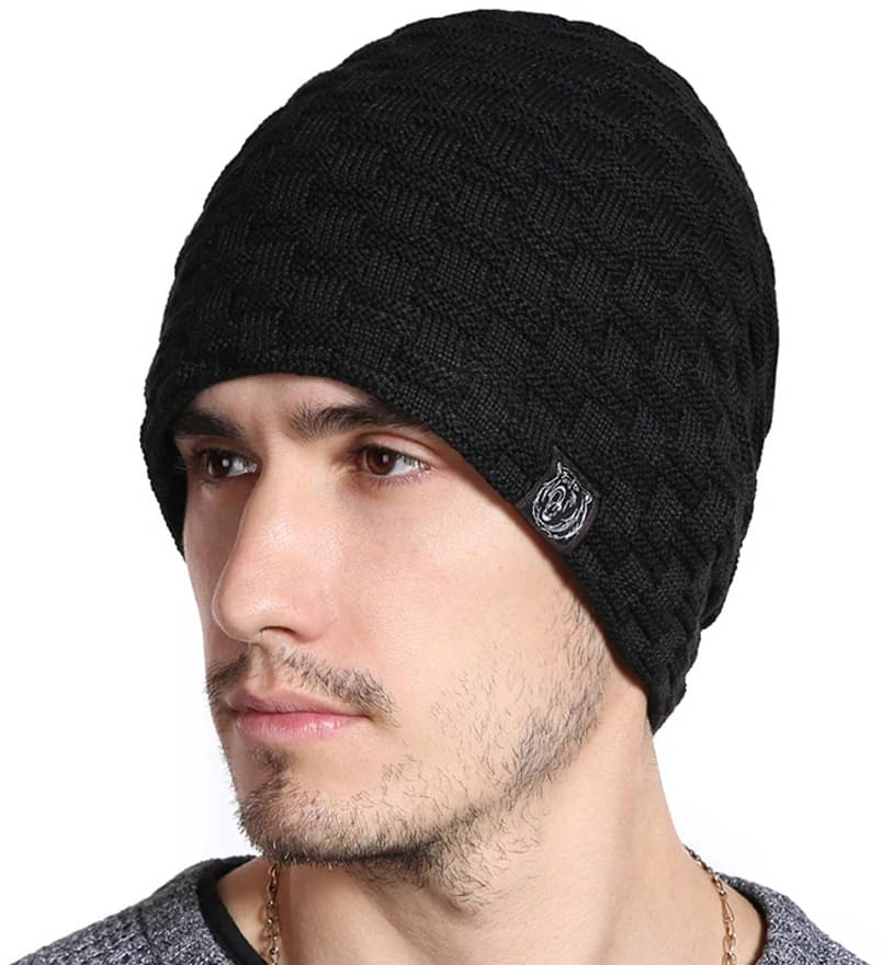 Alamos Black Woollen Women's Cap ( Pack of 1 ) Alamos Black Woollen Women's Cap ( Pack of 1 )