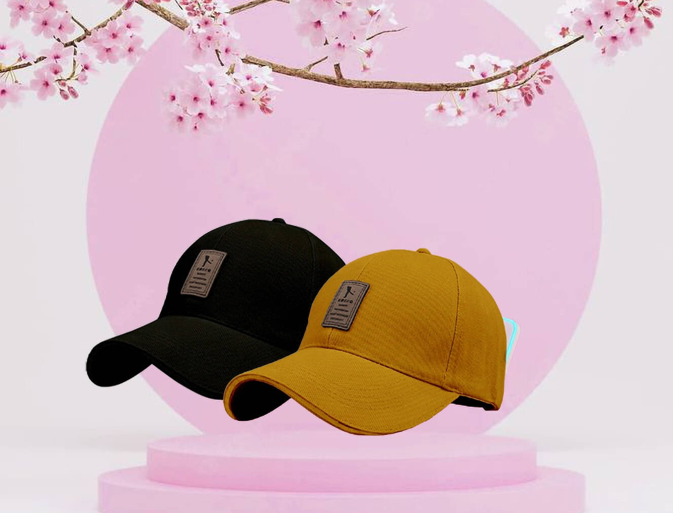     			Alamos Gold Cotton Blend Women's Cap ( Pack of 2 )