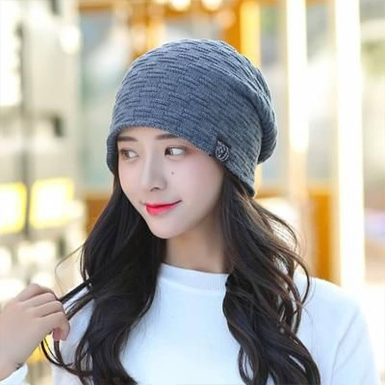 Alamos Gray Woollen Women's Cap ( Pack of 1 ) Alamos Gray Woollen Women's Cap ( Pack of 1 )