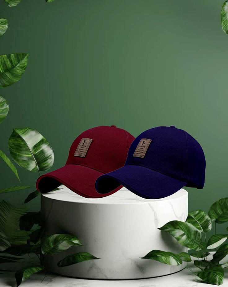 Alamos Maroon Cotton Blend Women's Cap ( Pack of 2 ) Alamos Maroon Cotton Blend Women's Cap ( Pack of 2 )