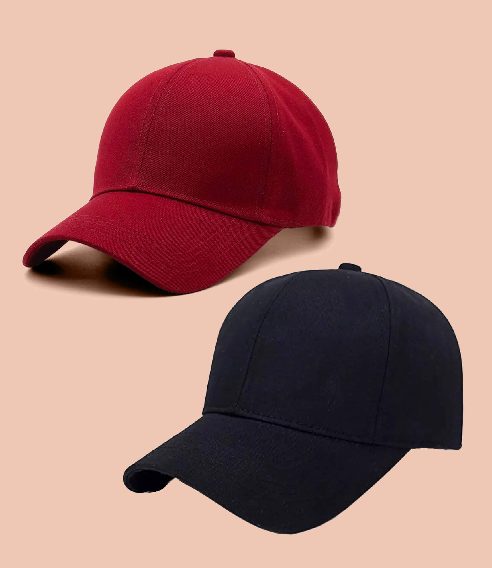     			Alamos Maroon Cotton Blend Women's Cap ( Pack of 2 )