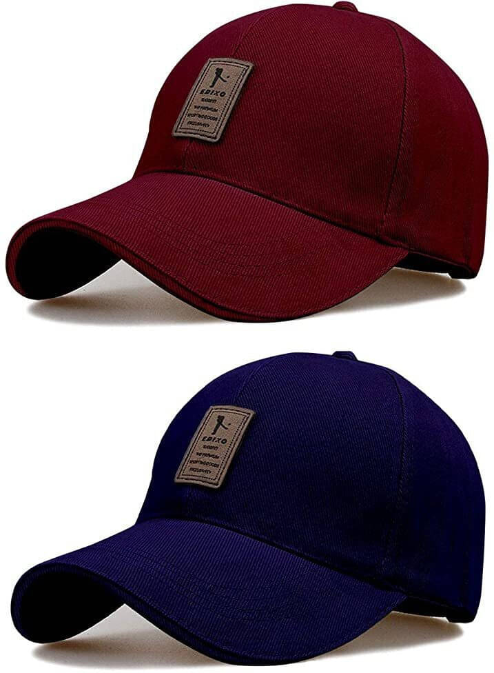     			Alamos Multicolor Cotton Women's Cap ( Pack of 2 )