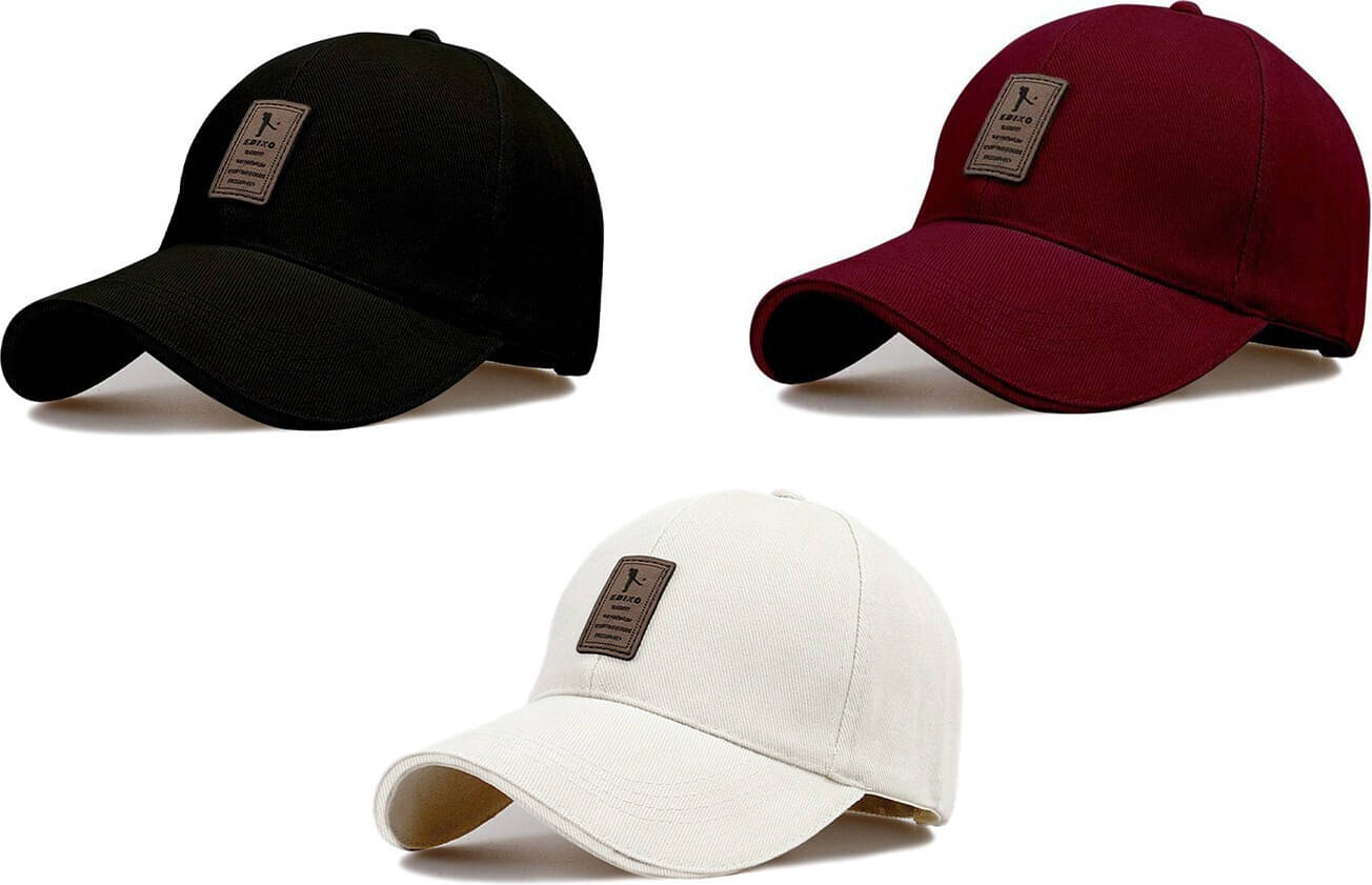     			Alamos Multicolor Cotton Women's Cap ( Pack of 3 )
