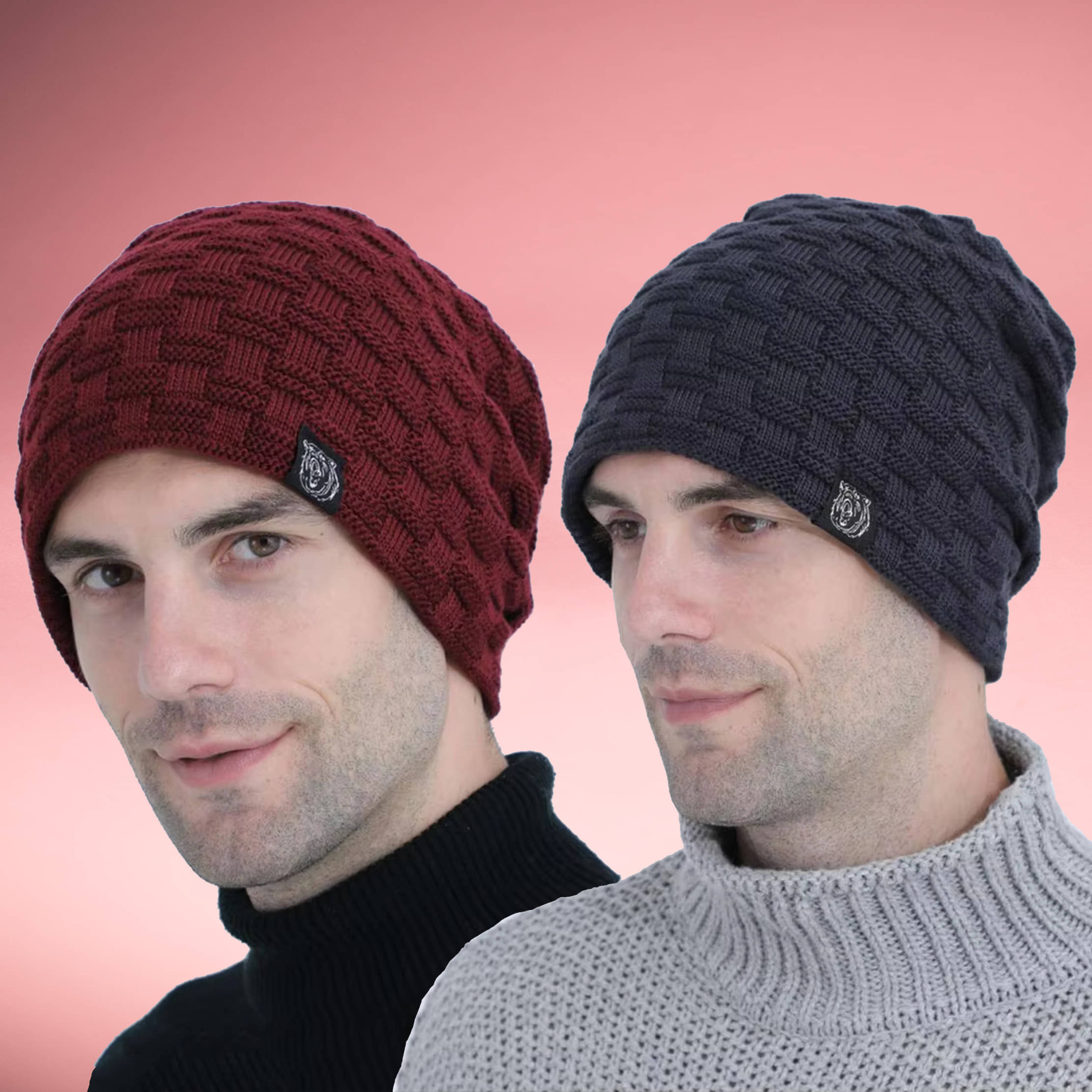 Alamos Multicolor Woollen Women's Cap ( Pack of 2 )     			Alamos Multicolor Woollen Women's Cap ( Pack of 2 )