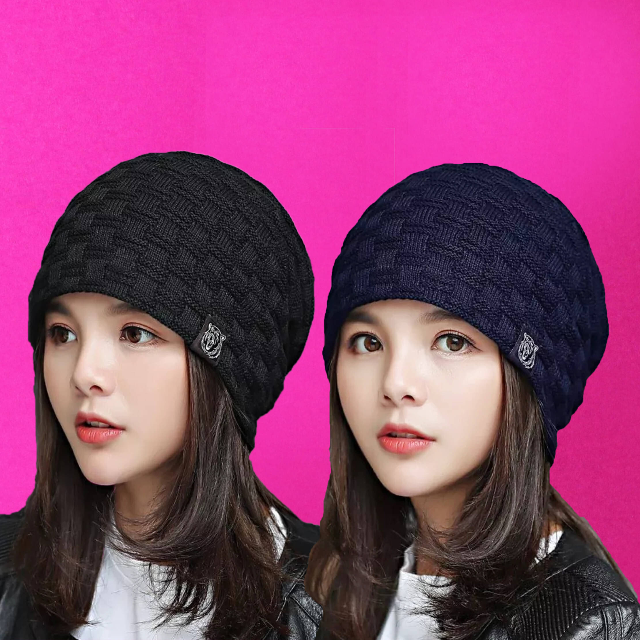 Alamos Multicolor Woollen Women's Cap ( Pack of 1 ) Alamos Multicolor Woollen Women's Cap ( Pack of 1 )