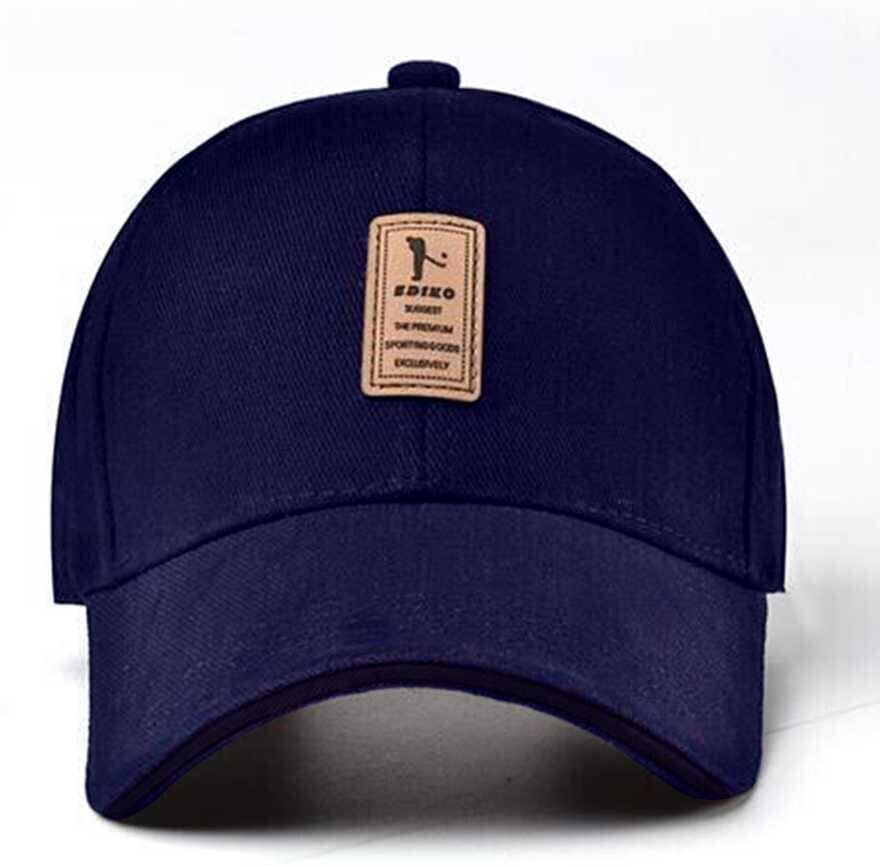 Alamos Navy Blue Cotton Women's Cap ( Pack of 1 )