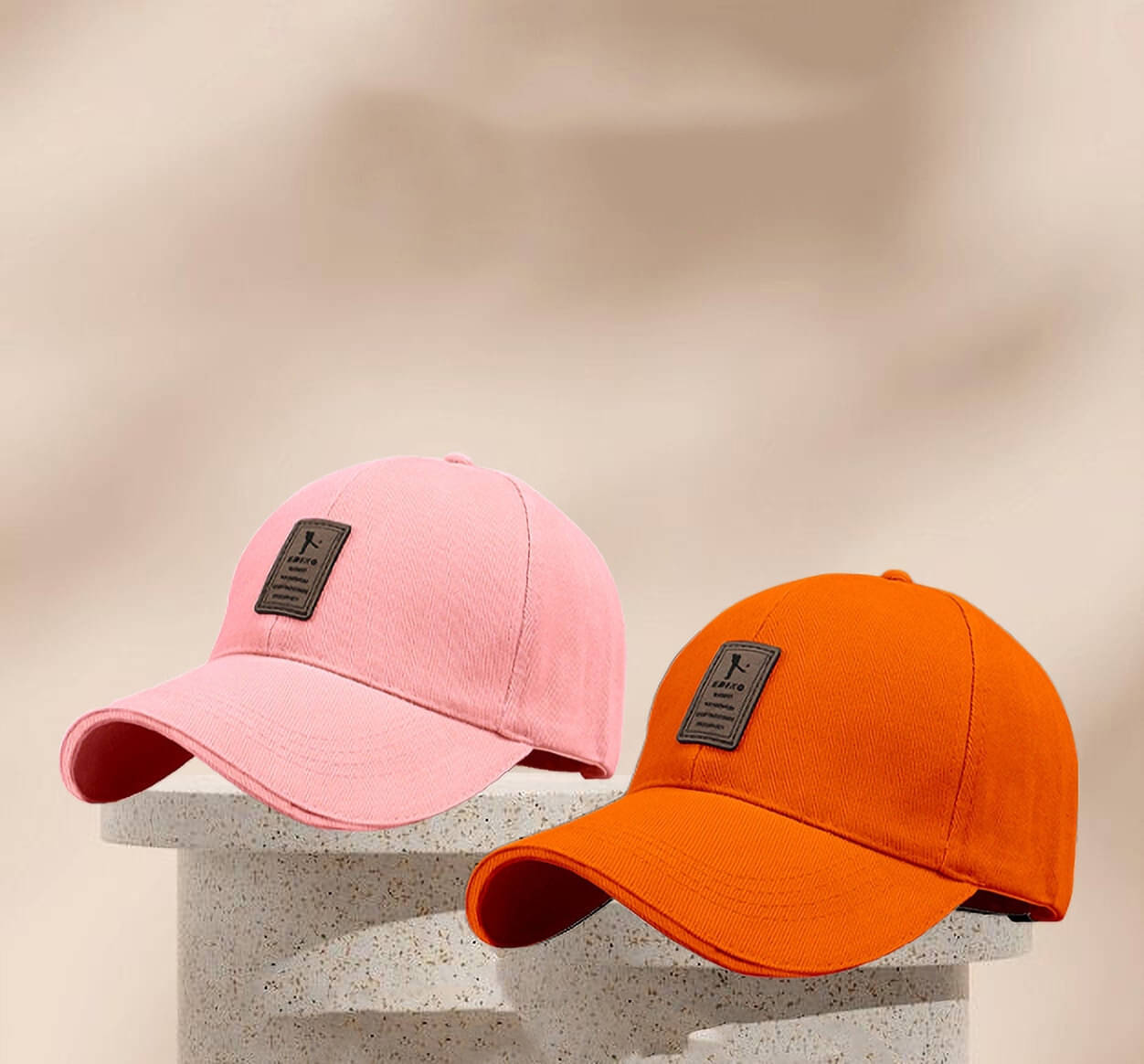     			Alamos Orange Cotton Blend Women's Cap ( Pack of 2 )