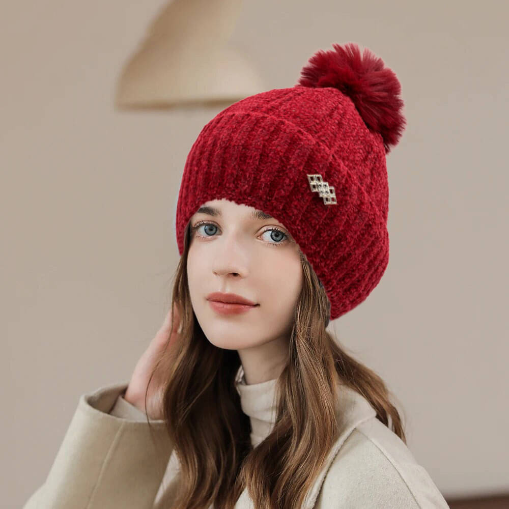     			Alamos Red Cotton Blend Women's Cap ( Pack of 1 )