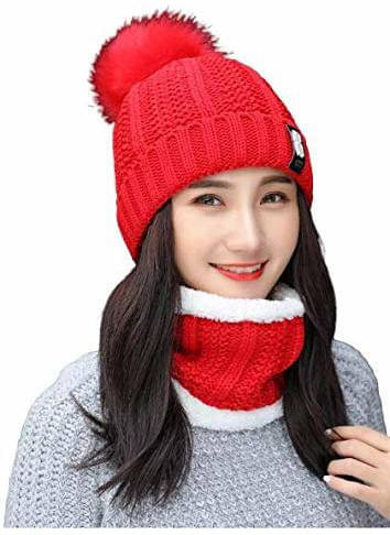     			Alamos Red Woollen Women's Cap ( Pack of 1 )