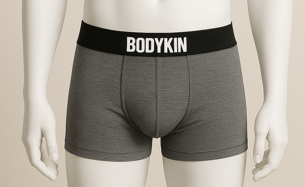     			Bodykin Pack of 1 Cotton Trunks For Men's ( Light Grey )
