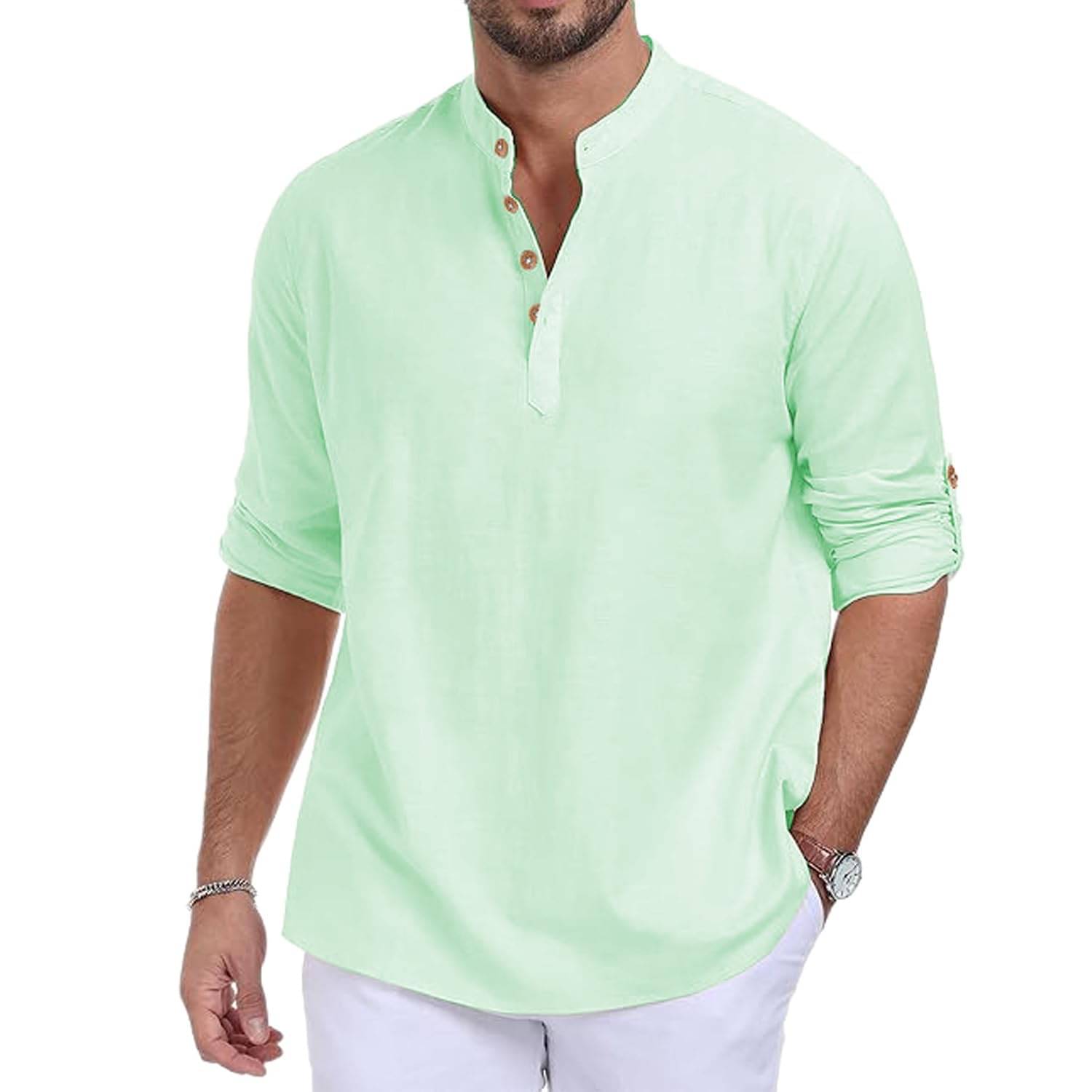     			DaReal Light Blue Cotton Blend Men's Shirt Style Kurta ( Pack of 1 )