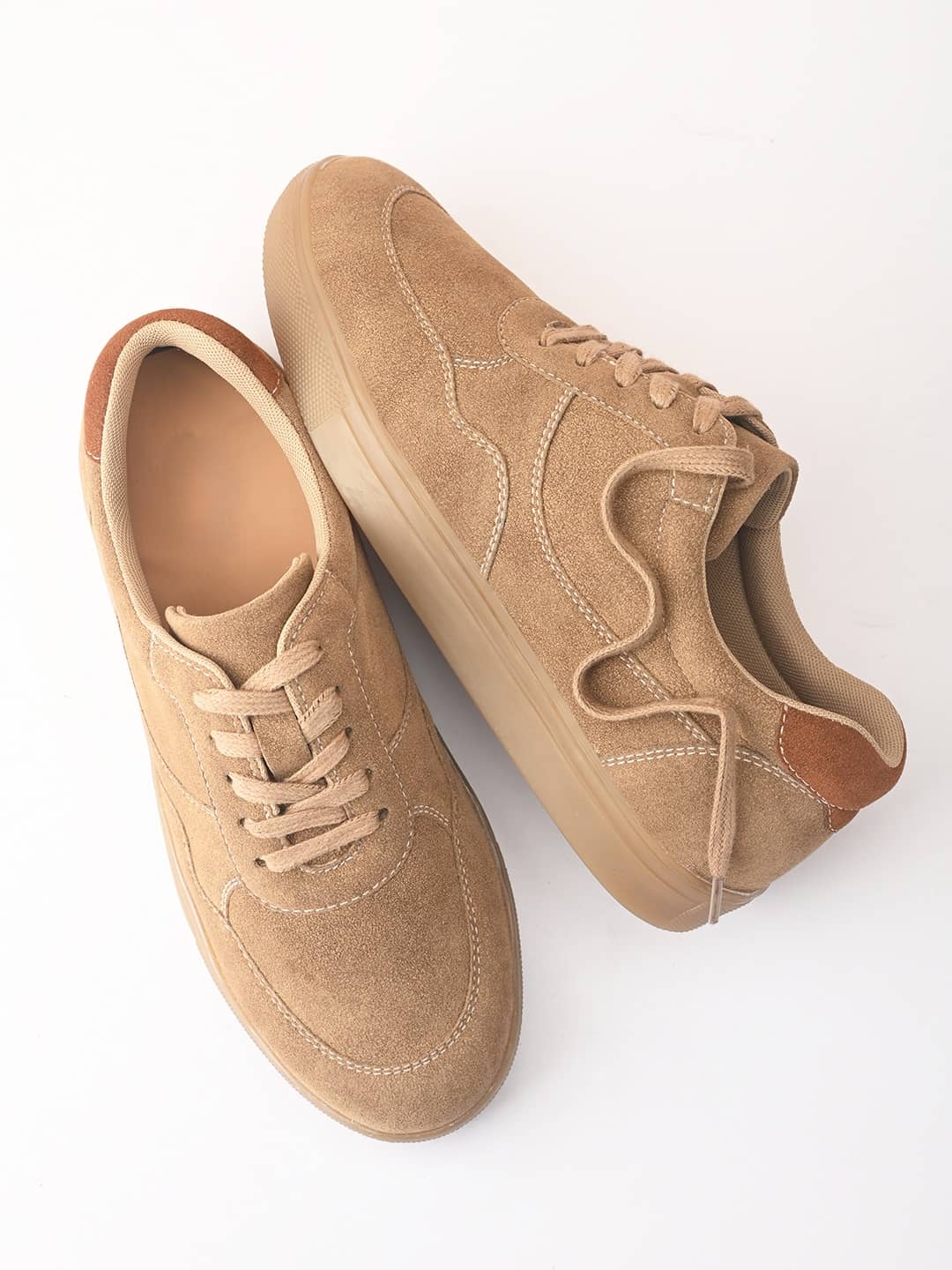 Fentacia Beige Women's Sneakers - Casual Shoes | Buy online on ZillyBuy