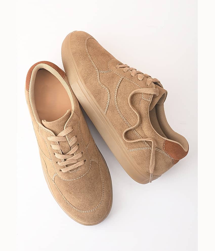 Fentacia Beige Women's Sneakers - Casual Shoes | Buy online on ZillyBuy