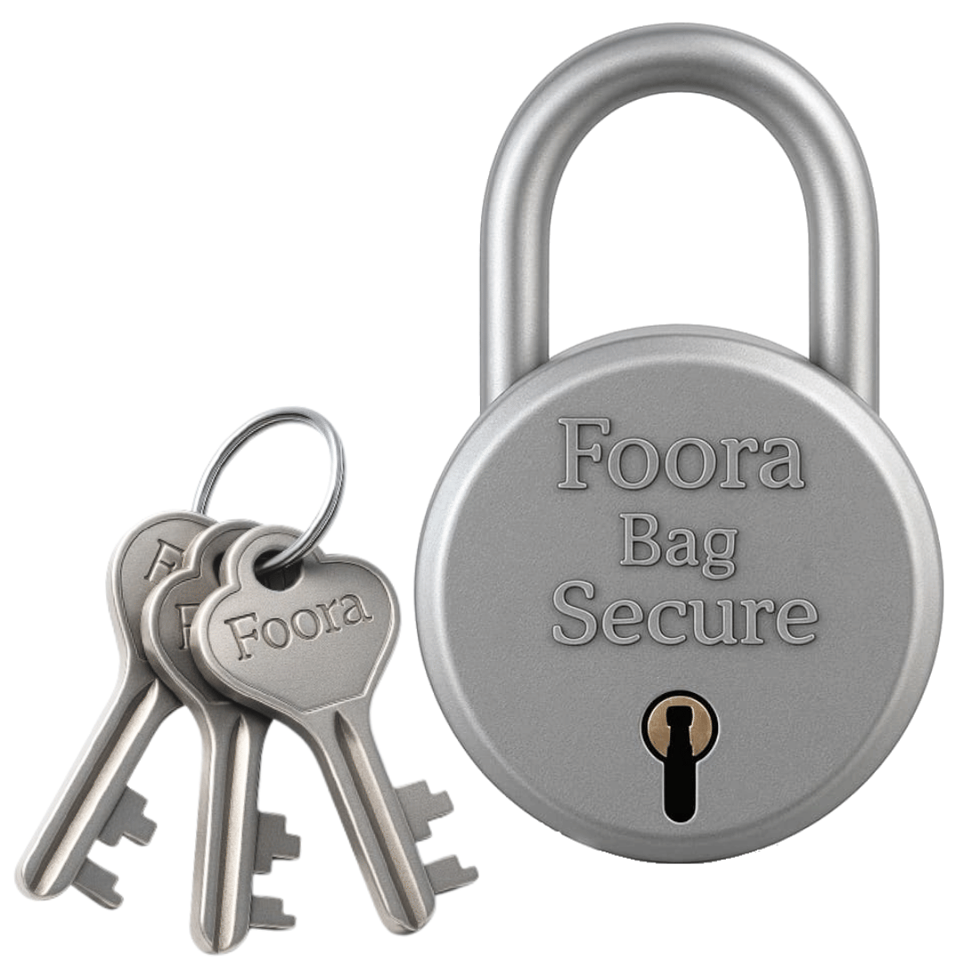     			Foora Bag Lock with 3 Keys Pack of 1