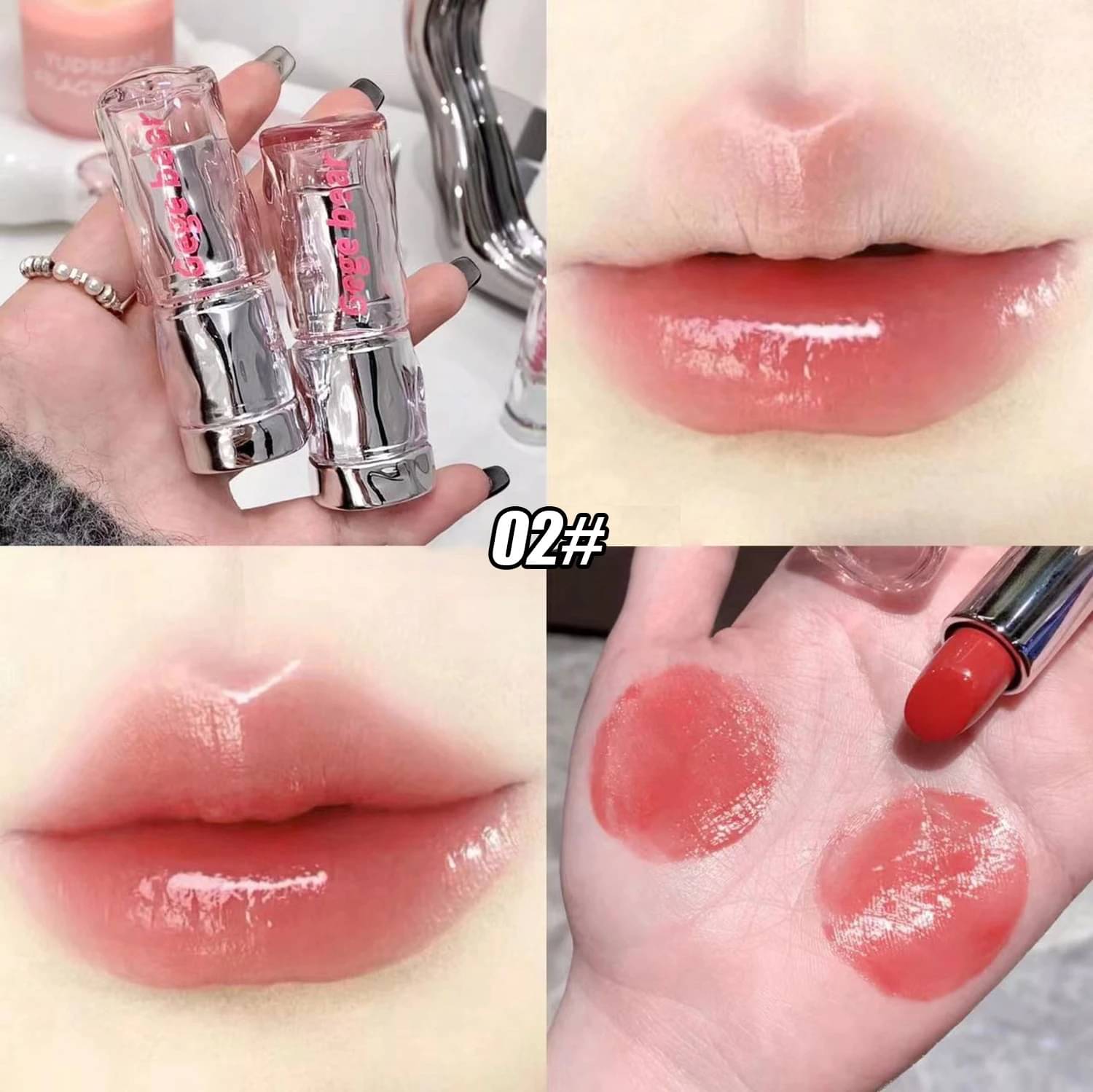     			GEGE BEAR Light Nude Glossy Lip Gloss 45
