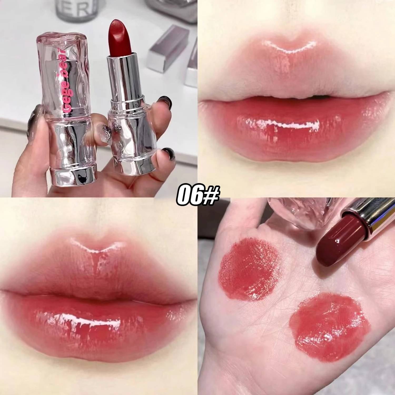     			GEGE BEAR Red Glossy Lip Gloss 45