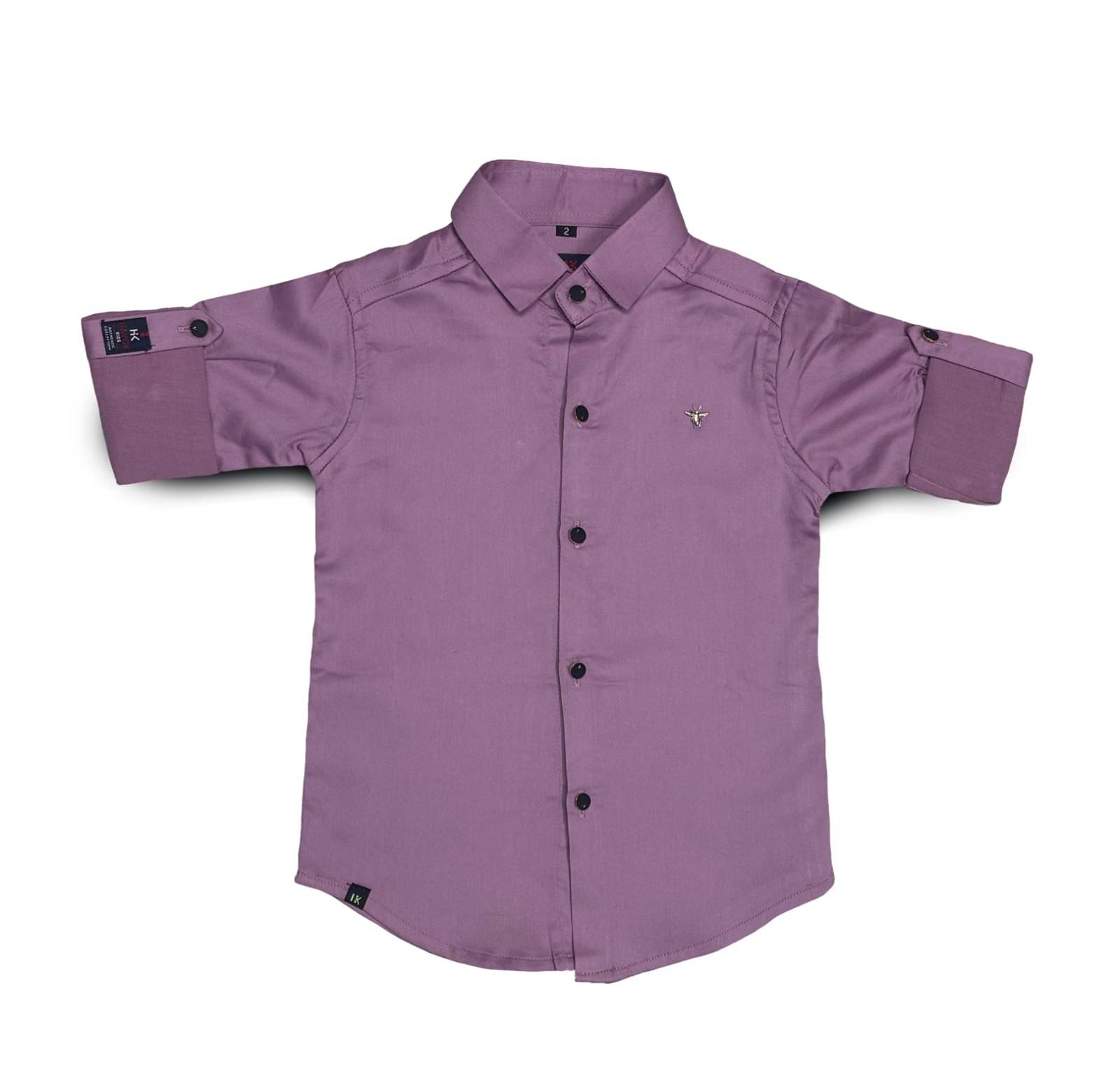     			HAVOK KIDS Pack of 1 Boys Cotton Blend Full Sleeves Shirt ( Purple )