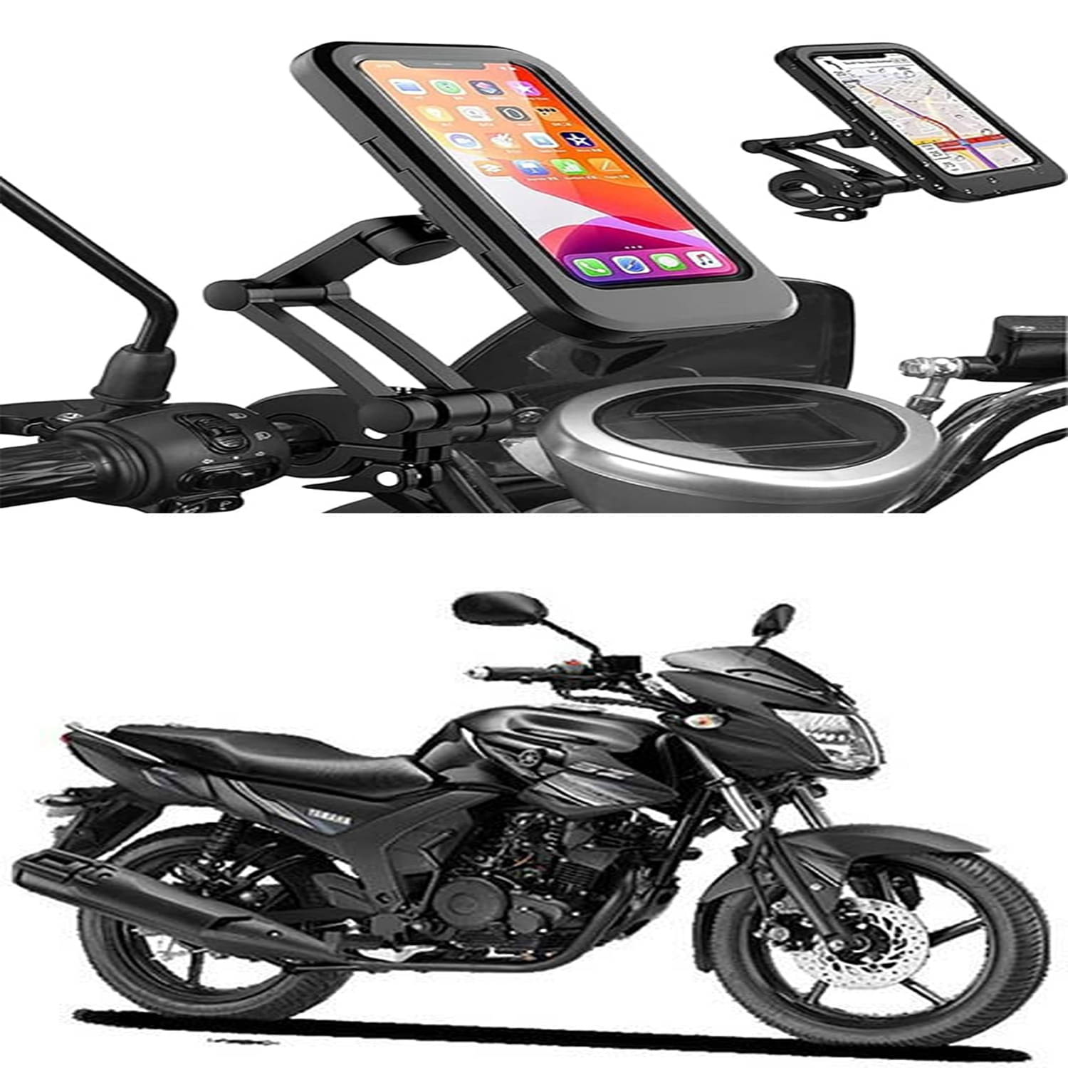 MS Wholesellar Handlebar Mobile Holder Waterproof Easy Installation Moun... MS Wholesellar Handlebar Mobile Holder Waterproof Easy Installation Moun...