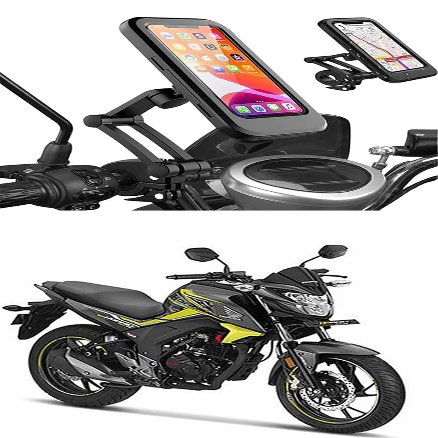 MS Wholesellar Handlebar Mobile Holder Waterproof Easy Installation Moun... MS Wholesellar Handlebar Mobile Holder Waterproof Easy Installation Moun...