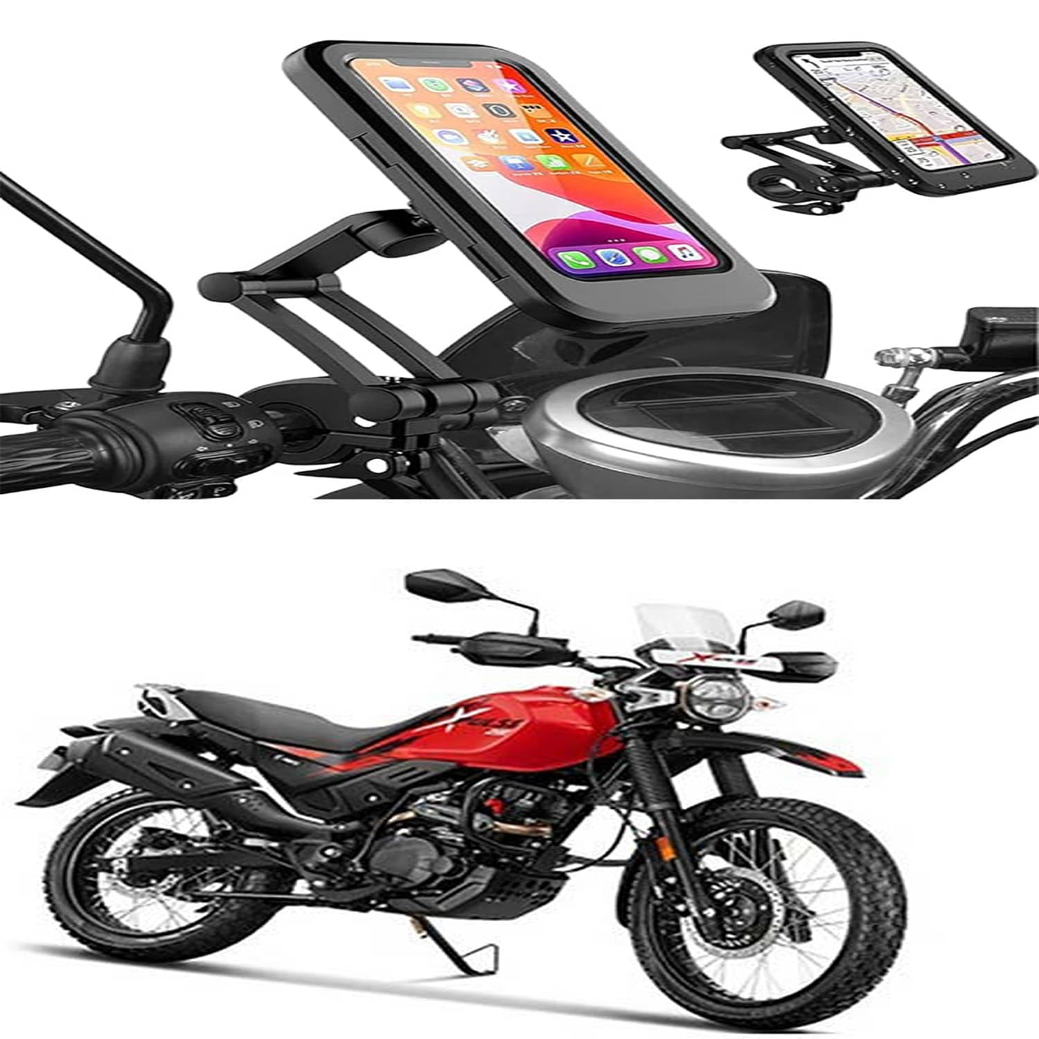 MS Wholesellar Handlebar Mobile Holder Waterproof Easy Installation Moun... MS Wholesellar Handlebar Mobile Holder Waterproof Easy Installation Moun...