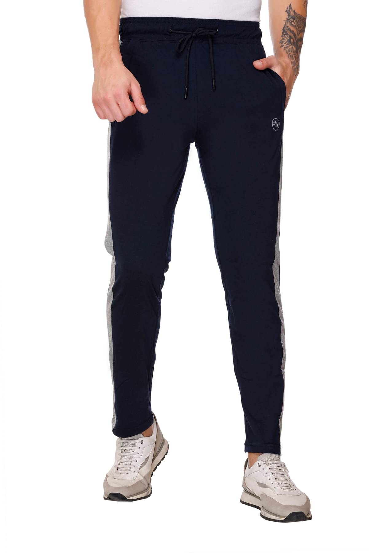 MattZig Blue Cotton Blend Men's Trackpants ( Pack of 1 ) MattZig Blue Cotton Blend Men's Trackpants ( Pack of 1 )