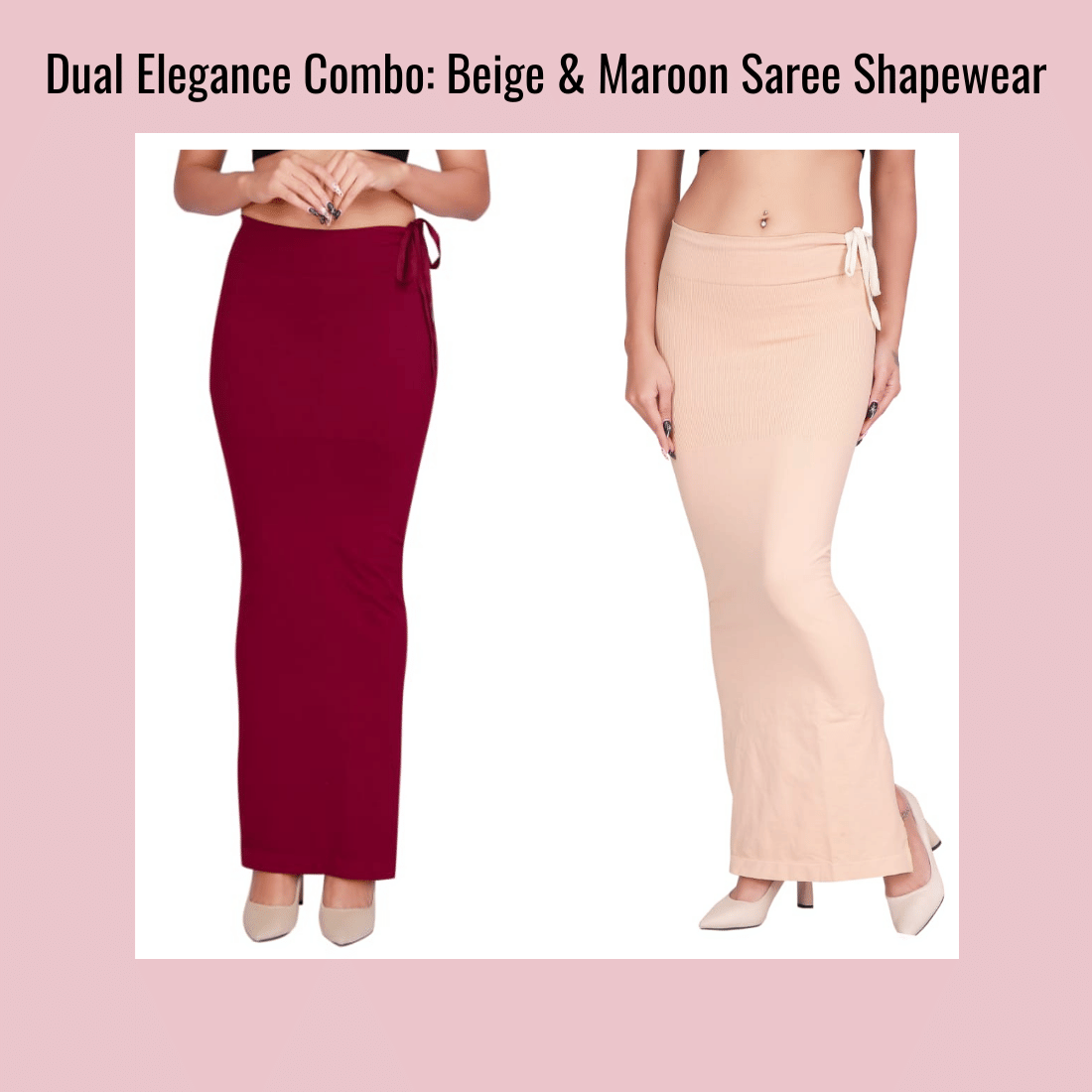 Pia Trends Women Cotton Blend Saree Shaper ( Beige,Maroon ) Pia Trends Women Cotton Blend Saree Shaper ( Beige,Maroon )