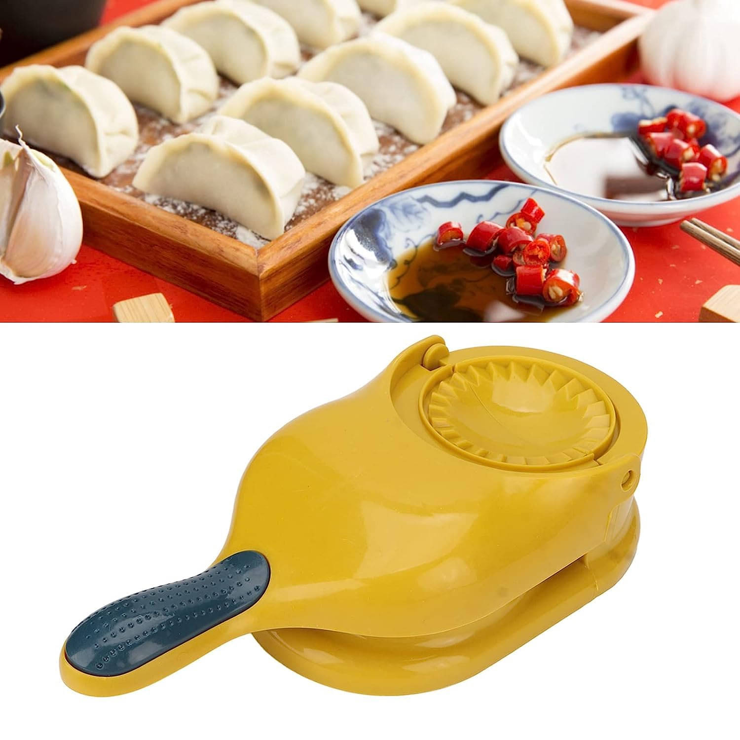     			Plastic Manual Momos Maker – Dumpling Press Tool with Handle