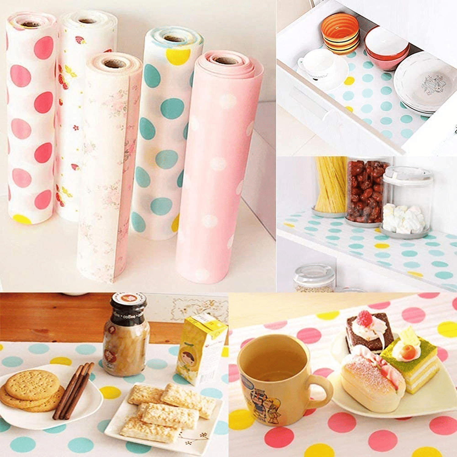 Printing Polka DOT Antibacterial Cabinet Plastic Foam Household Wardrobe Moisture Drawer Pad Waterproof Non-Slip Paper Kitchen Cupboard Liners Roll Mat (30 * 300Cm),Multicolour, 1 Pcs Random Printing Polka DOT Antibacterial Cabinet Plastic Foam Household Wardrobe Moisture Drawer Pad Waterproof Non-Slip Paper Kitchen Cupboard Liners Roll Mat (30 * 300Cm),Multicolour, 1 Pcs Random