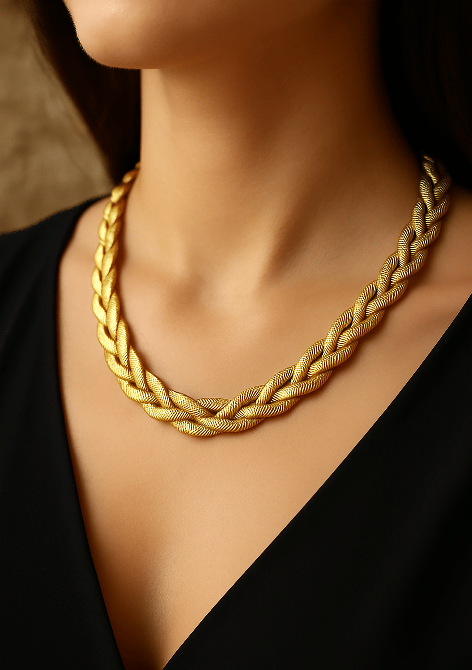     			SHANKHRAJ MA LL Gold Metal Necklace ( Pack of 1 )